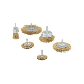 Wire brushes with pin 6-piece - TOPGEAR