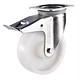 Swivel castor with brake 80 mm nylon - TARSUS