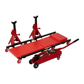 Lying cart + jack 2 tons + axle support set - TOPGEAR