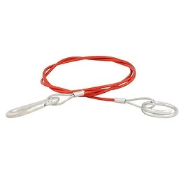 Abreißseil mit Öse und Haken 100 cm rot – TRAILERGEAR